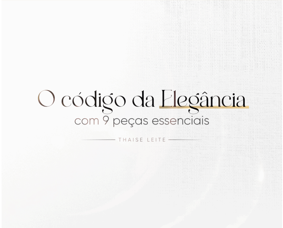 O Código da Elegancia